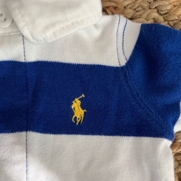 RALPH LAUREN Bundle - Hat and Rugby Polo Onesie - Picture 2 of 6